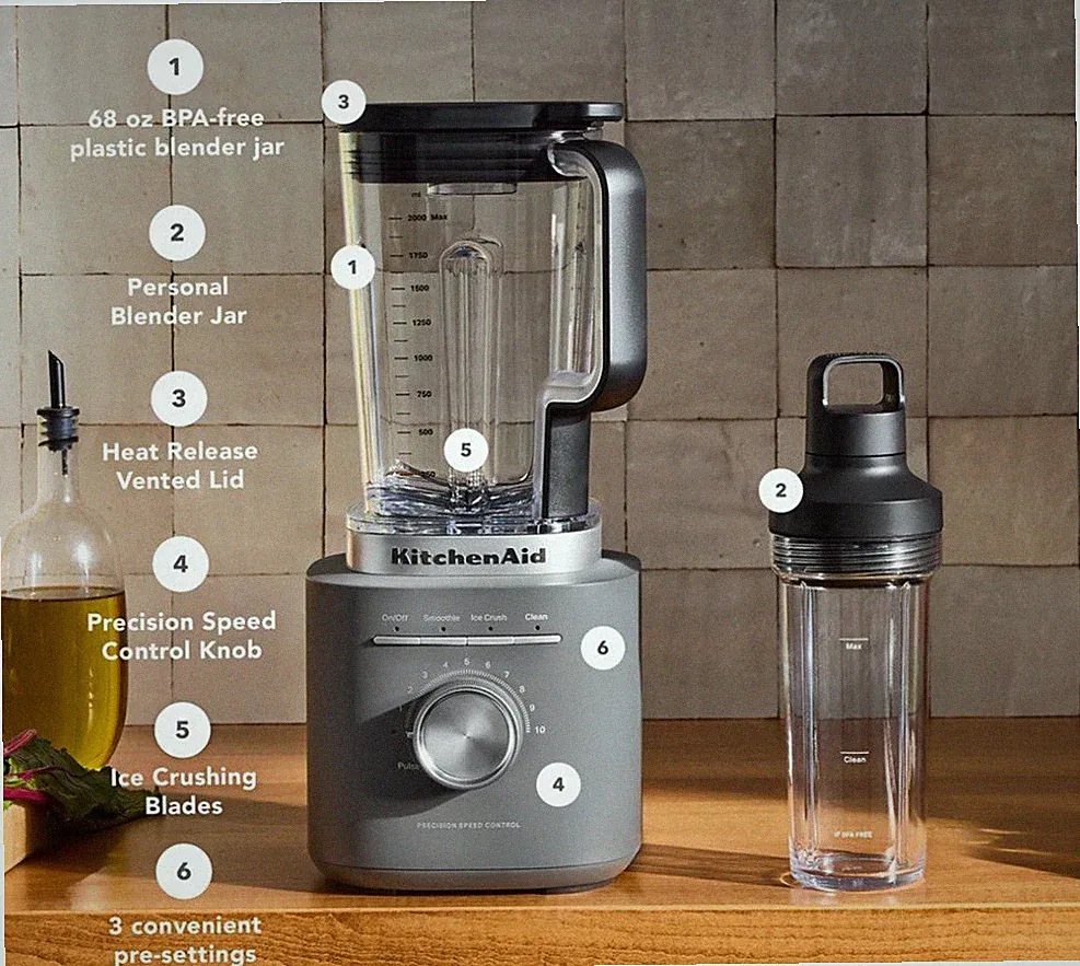 KitchenAid Pure Power Blender With Personal Jar KSB2079DG