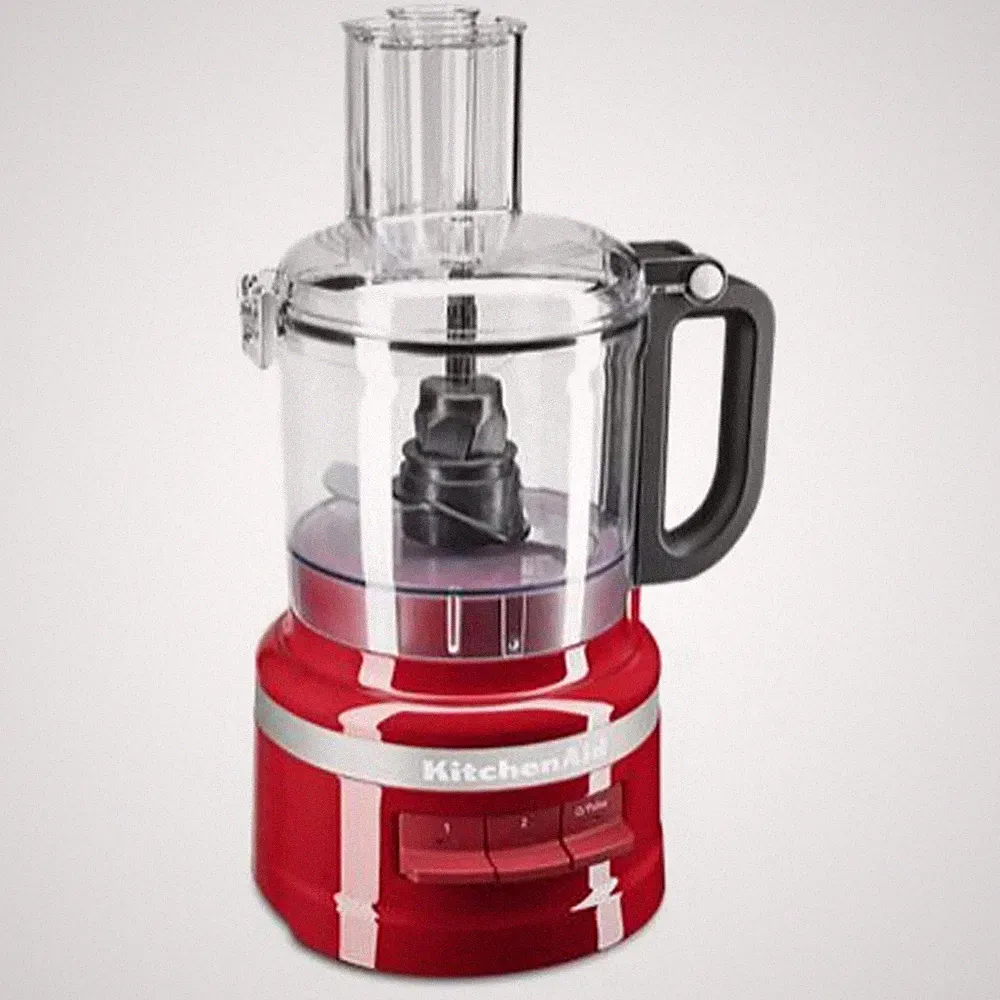 KitchenAid RKFP0719ER 7 Cup Food Processor Plus 3 Speed, Empire Red, Used