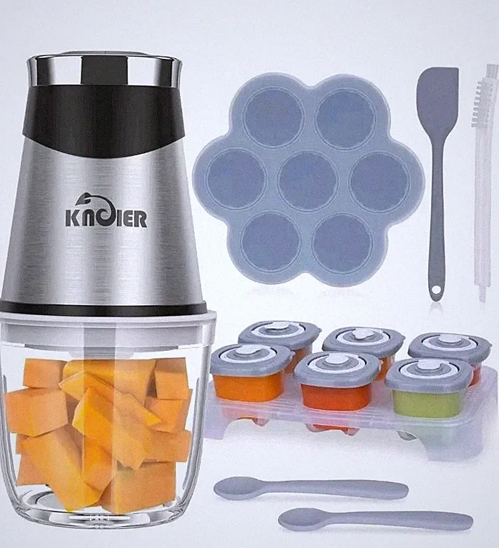 KNOIER Baby Food Maker, 14 in 1 Set for BabyFood, Fruits, Meat, Mini Baby Food