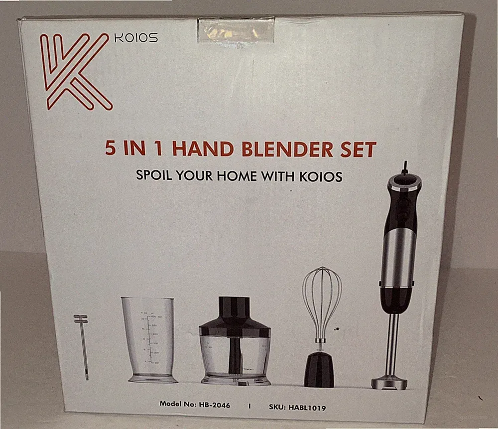 Koios 12 Speed 5-in-1 Hand Blender Set, # HB - 2046 HABL1019