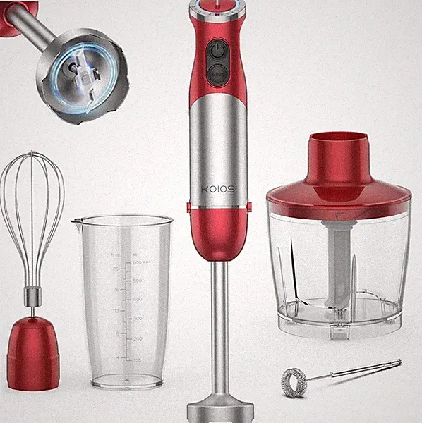 KOIOS 5-in-1 Hand Immersion Blender, 1000W 12 Speed Handheld Blender, Copper Mot