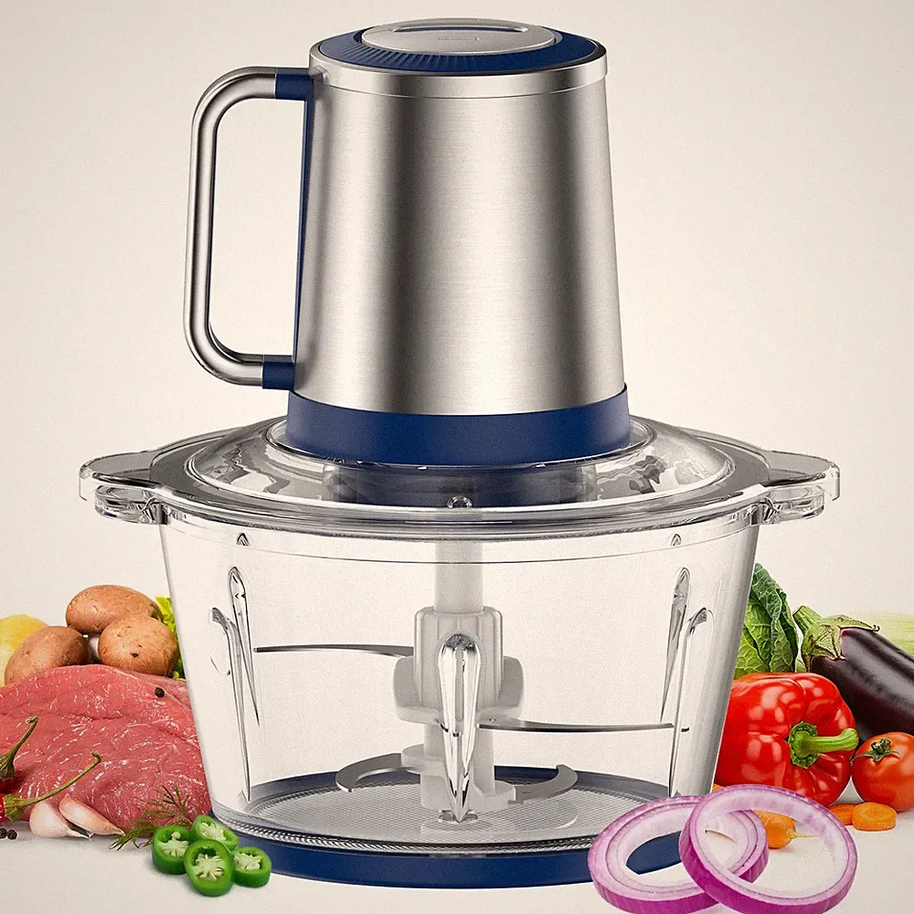 KOIOS Food Processor Electric Garlic Grinder Chopper Veg Food Fruit Meat Crusher