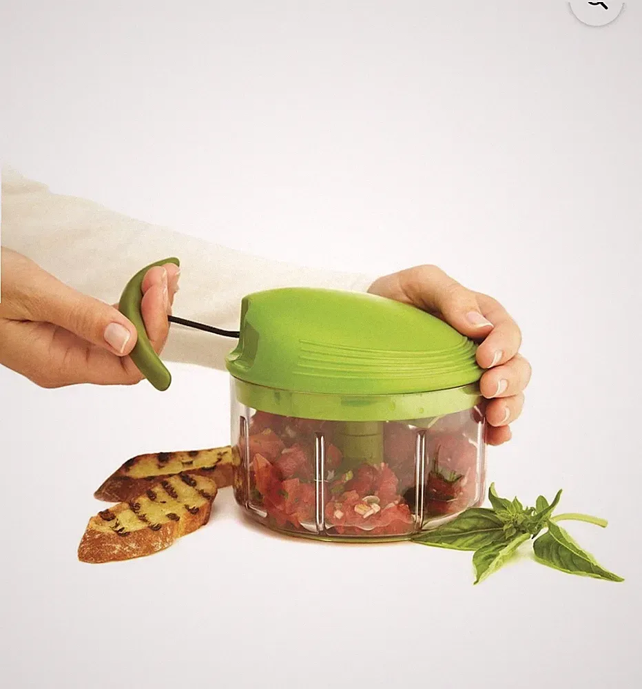 Kuhn Rikon Pull Chop Chopper/Manual Food Processor with Cord Mechanism, 2-Cup