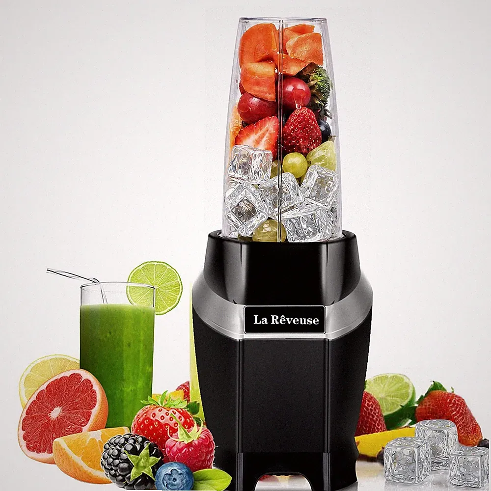 La Reveuse 1000W Power Blender For Smoothies, Shakes, Frozen Drinks, Black