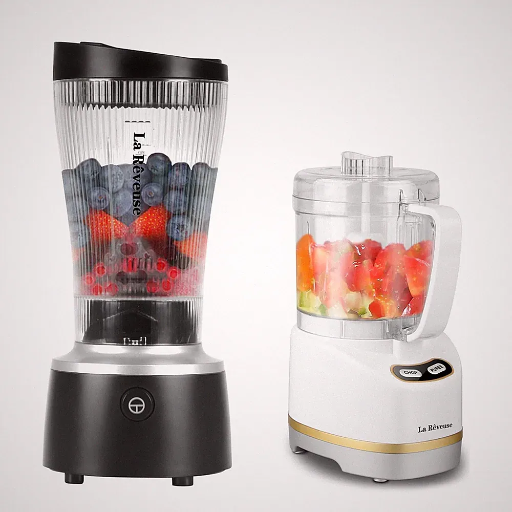 La Reveuse 250W Liberty Blender (Black) + La Reveuse 2-Cup Small Food Chopper...