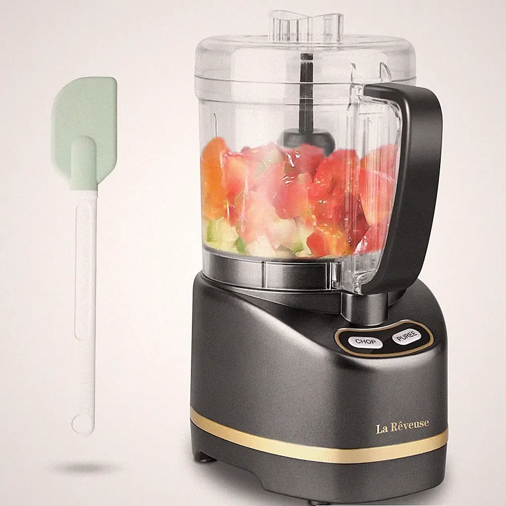 La Reveuse Electric Mini Food Processor 200W 2-Cup Mincer Chopper Grinder Blende