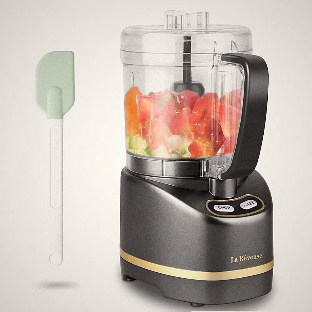 La Reveuse Electric Mini Food Processor with 200 Watts 2-Cup Prep Bowl for Mi...