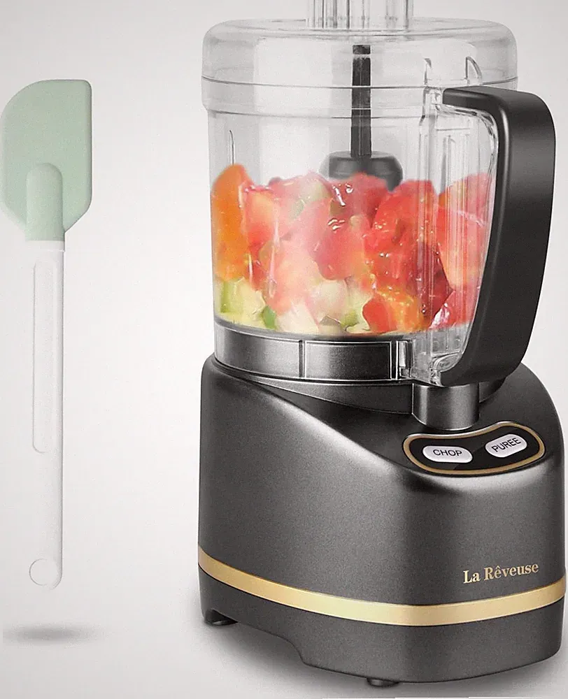 La Reveuse Electric Mini Food Processor with 200 Watts 2-Cup Prep Bowl for Minci