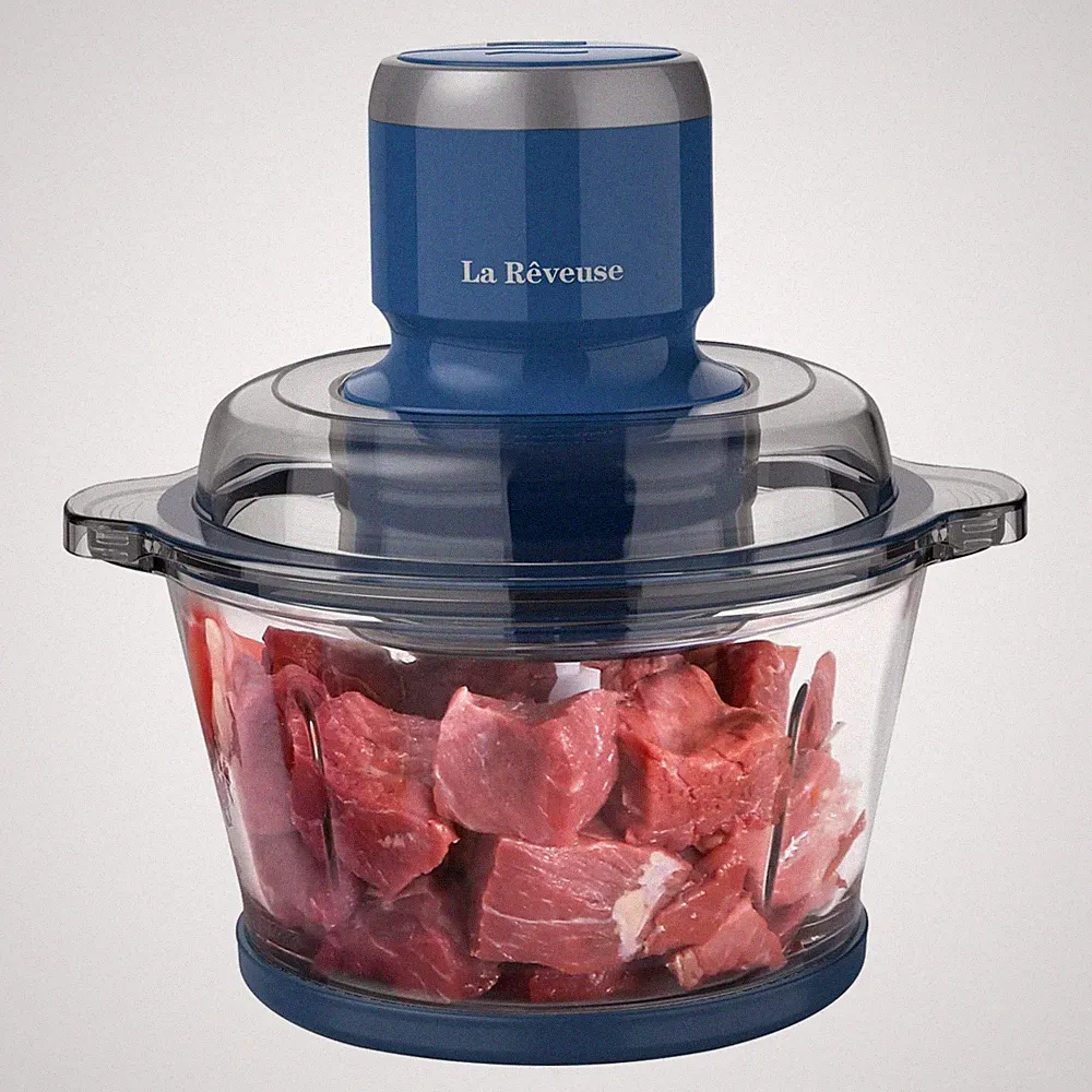 La Reveuse Food Processor,Electric Chopper with 7-Cup (1.7L) 7_cup, Blue