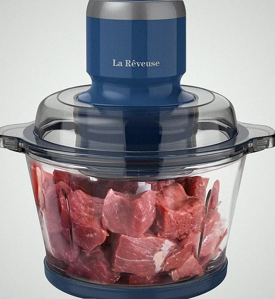 La Reveuse Food Processor,Electric Food Chopper with 7-Cup (1.7L) Glass Bowl,...