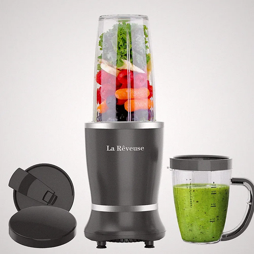 La Reveuse Personal Size Blender 250 Watts Power for Shakes Smoothies Seasoni...