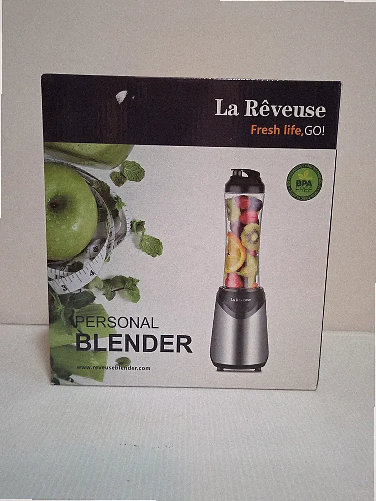 La Reveuse Smoothie Blender Personal Size 300 Watts with 2 Pieces 18 oz BPA-Free