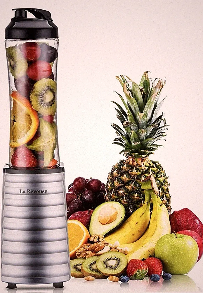 La Reveuse Smoothies Blender 300 Watt with 18 oz BPA-free Portable Travel Sports