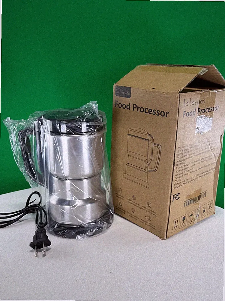 LaLayan 300W Mini Food Processor Stainless Steel Electric Chopper New OB