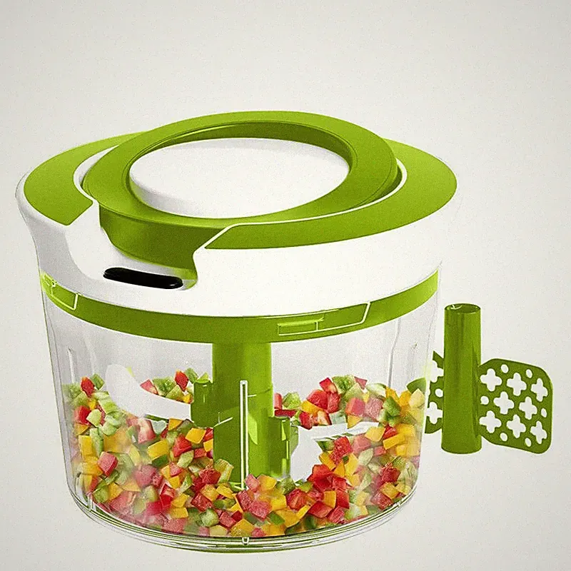 Large Capacity Manual Food Processor Chopper, Onion Garlic Mincer, Carrot Cutter