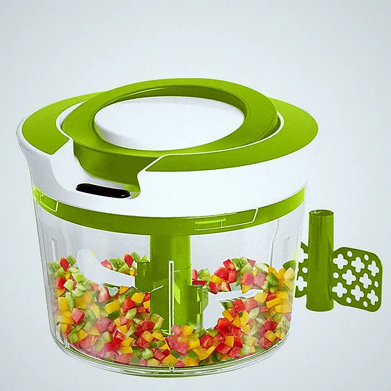 Large Capacity Manual Food Processor Chopper, Onion Garlic Mincer, Carrot Cutter