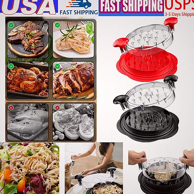 Large Chicken Shredder Tool Twist Meat Shredding Machine Non-Slip Handles No BPA