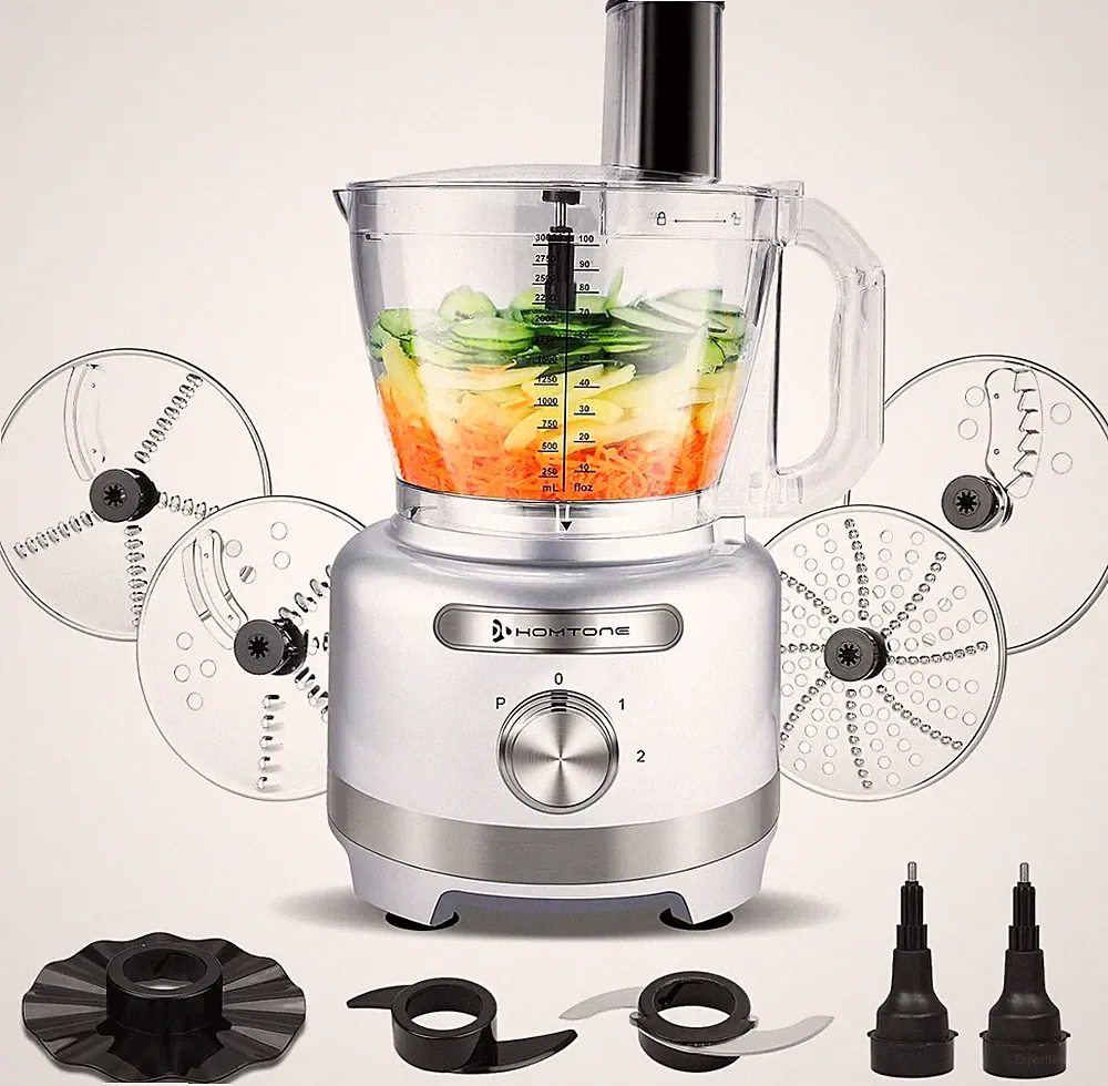 Large Food Processor 16 Cup 9-in-1 Homtone