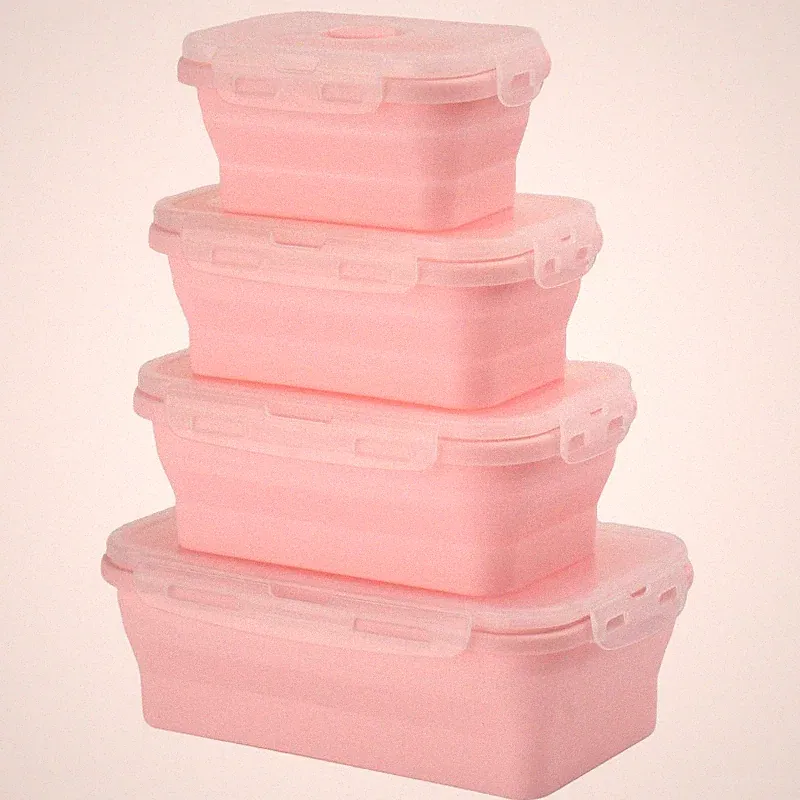 Leakproof Silicone Food Container | Reusable Meal Prep Lunch Box | BPA-Free