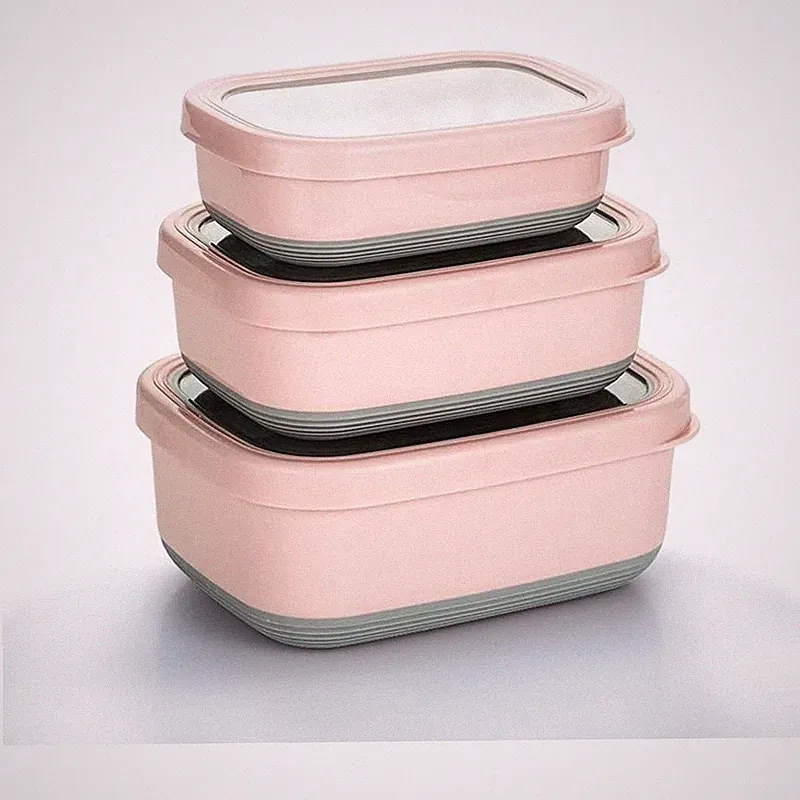 Leakproof Stainless Steel Food Containers Set Ideal Meal Prep Gym Camping New