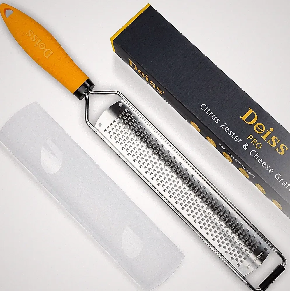 Lemon Zester Cheese Grater Heavy Duty Stainless Steel Parmesan Garlic ToolXL