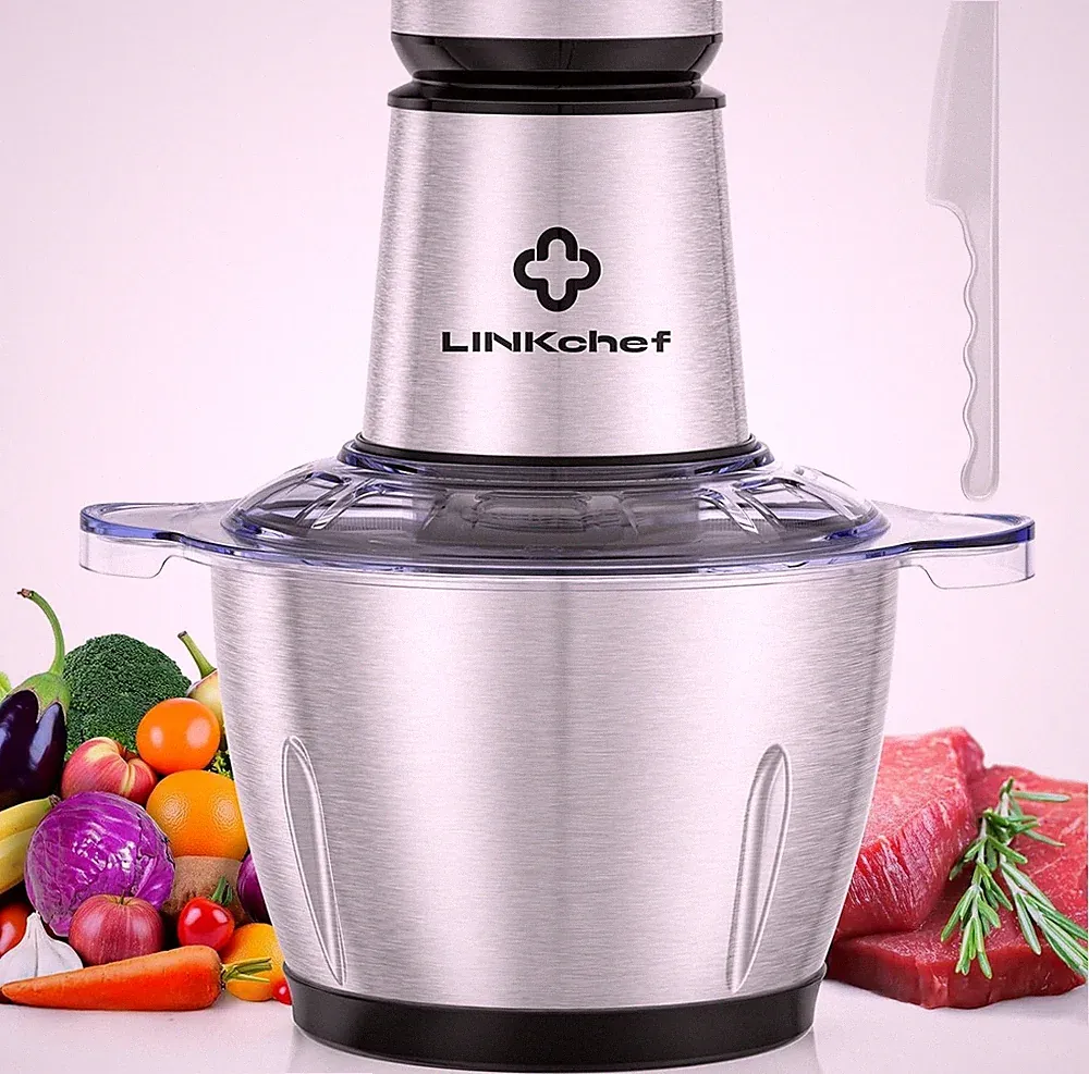LINKChef 10 Cup Food Processor 600W Electric Meat Grinder Vegetable Chopper