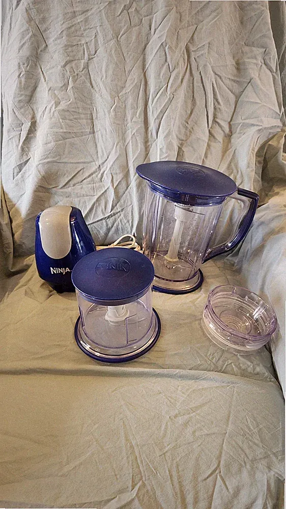 Lot Ninja Master Prep Professional Food Processor Mixer Blender Blade BLUE B4