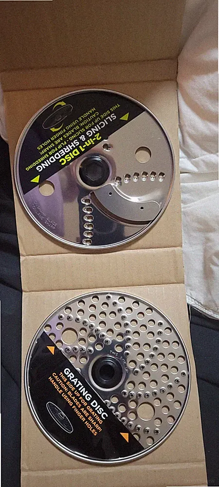 Lot Of 2 Ninja Food Processor Disc Blade Replacement- Disc Only Slicing Grading