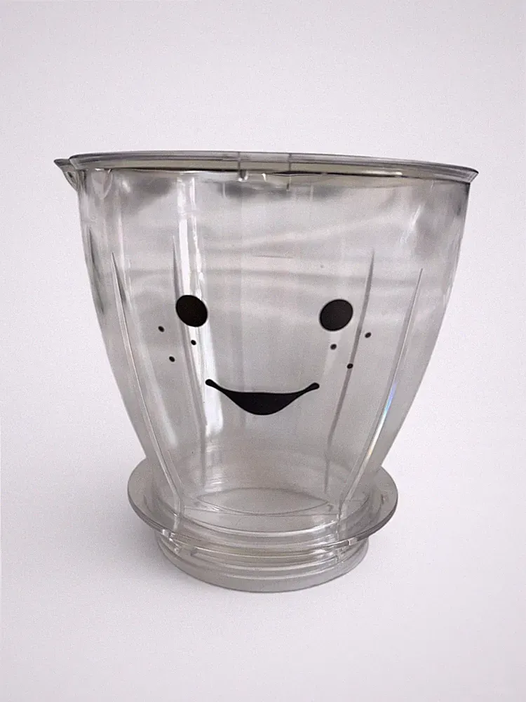 Magic Bullet Baby Bullet Replacement Blender Cup Smiley Freckles Face Clear