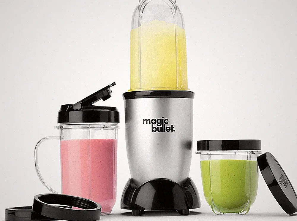 Magic Bullet Blender, Small, Silver, 11 Piece Set