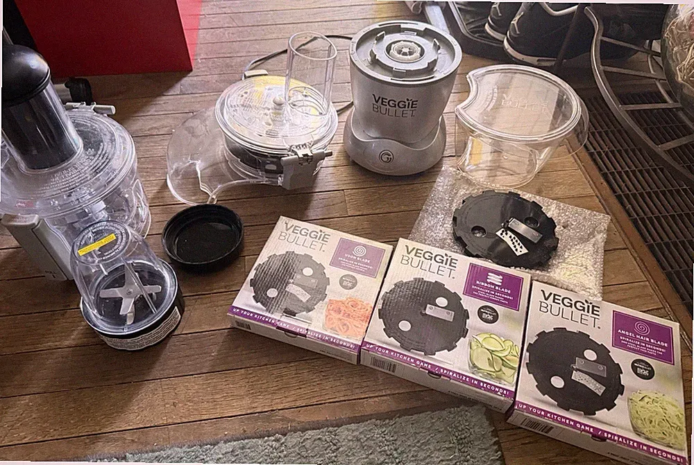 Magic Bullet Veggie Bullet VB-102 Food Processor Slicer Shredder Spiralizer
