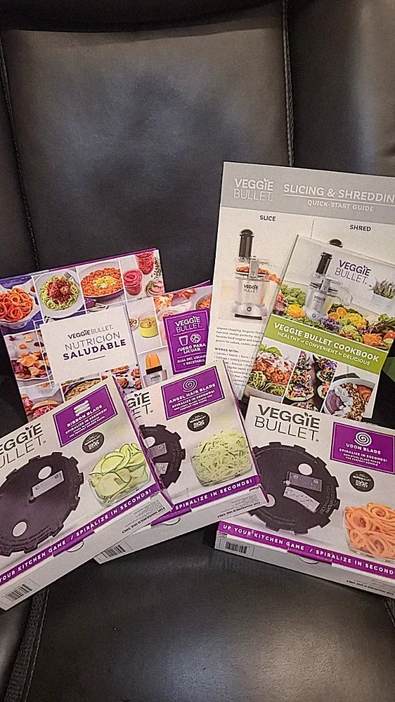 Magic Bullet Veggie Bullet VB-102 Spiralizer Food Processor with Accessories