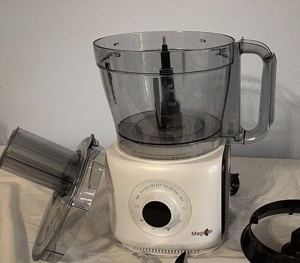 Magiccos FP416A 14 Cup Capacity Digital Food Processor White Black