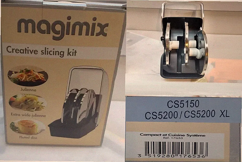 Magimix Creative Disc Kit Julienne Fluted Wide 3 Pcs Food Processor CS5200 & XL