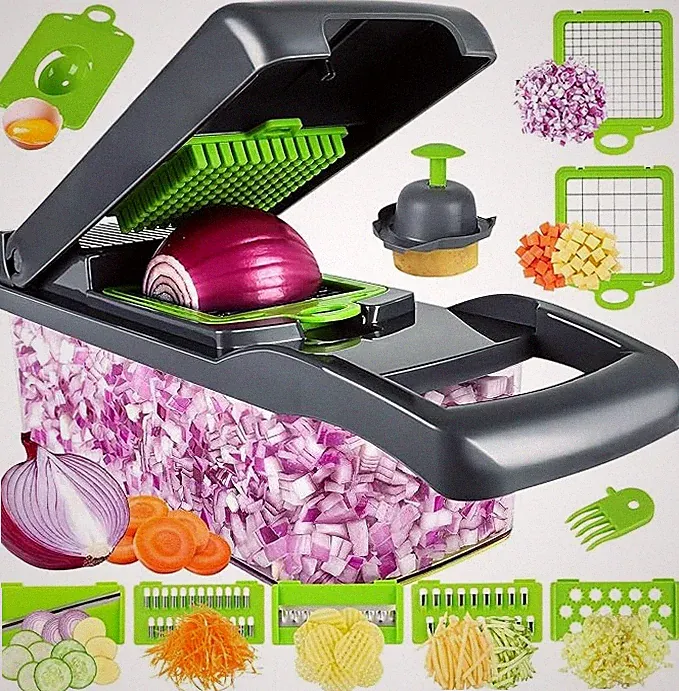 MAIPOR VEGETABLE CHOPPER PRO ONION CHOPPER MULTIFUNCTIONAL 13 IN 1 FOOD CHOPPER
