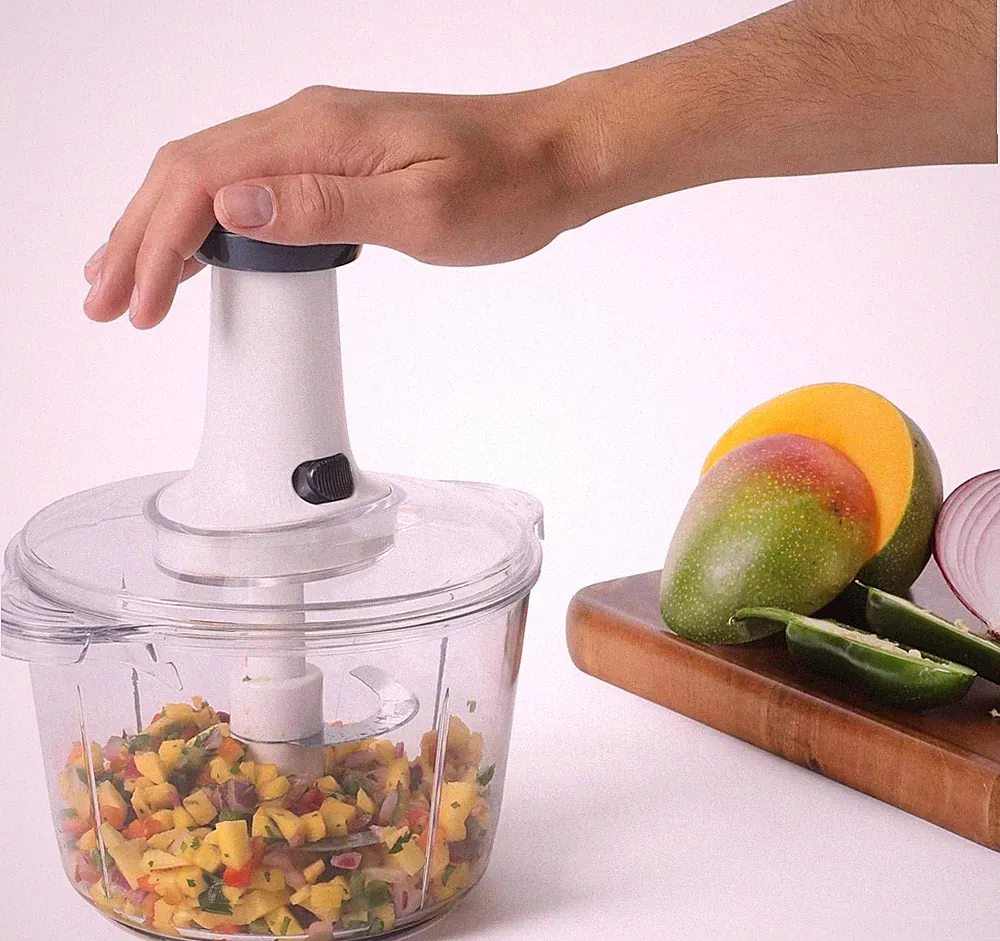 Manual Food Chopper BPA Free Large Capacity for Vegetable Meal Prep Dicing Slici