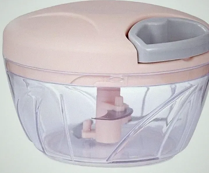 Manual Food Chopper Garlic Vegetable Cutter Pull String Processor 500ml