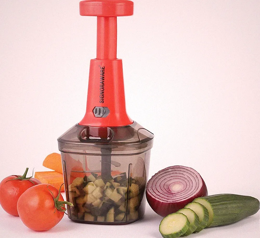 Manual Food Chopper – Manual Food Processor – Manual Vegetable Chopper with V...