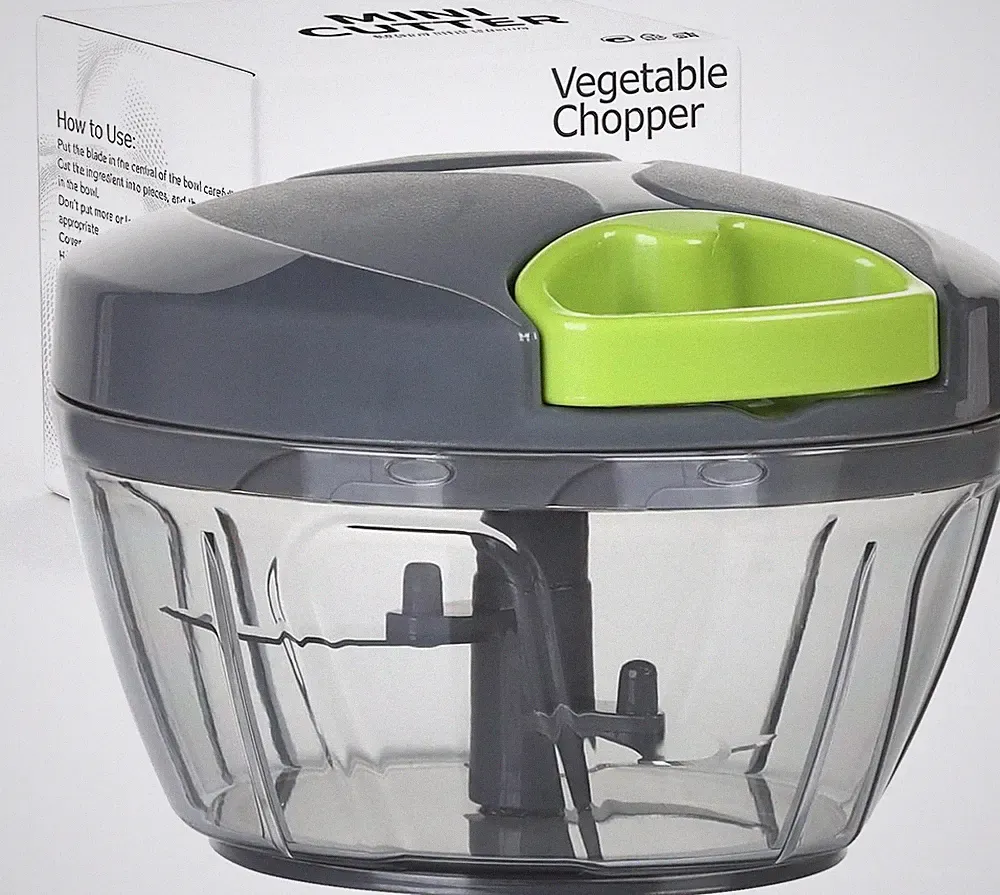 Manual Food Processor 500ml Hand Pull Vegetable Chopper Garlic Onion Cutter