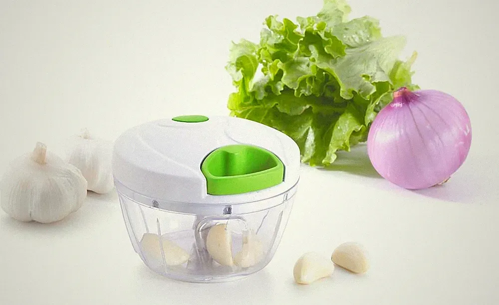 Manual Food Processor - Efficient Mini Pull Chopper, Hand Food Chopper for Easy
