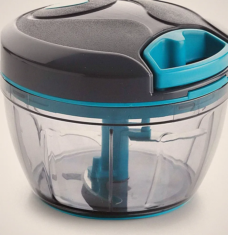 Manual Food Processor Portable EasyPull Hand String Stainless Steel Food Chopper