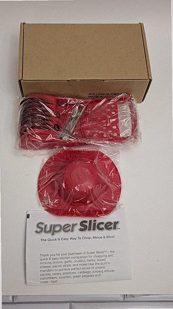 Manual Food Processor Rolling 5 Blade Super Slicer Chop Mince Slice NEW