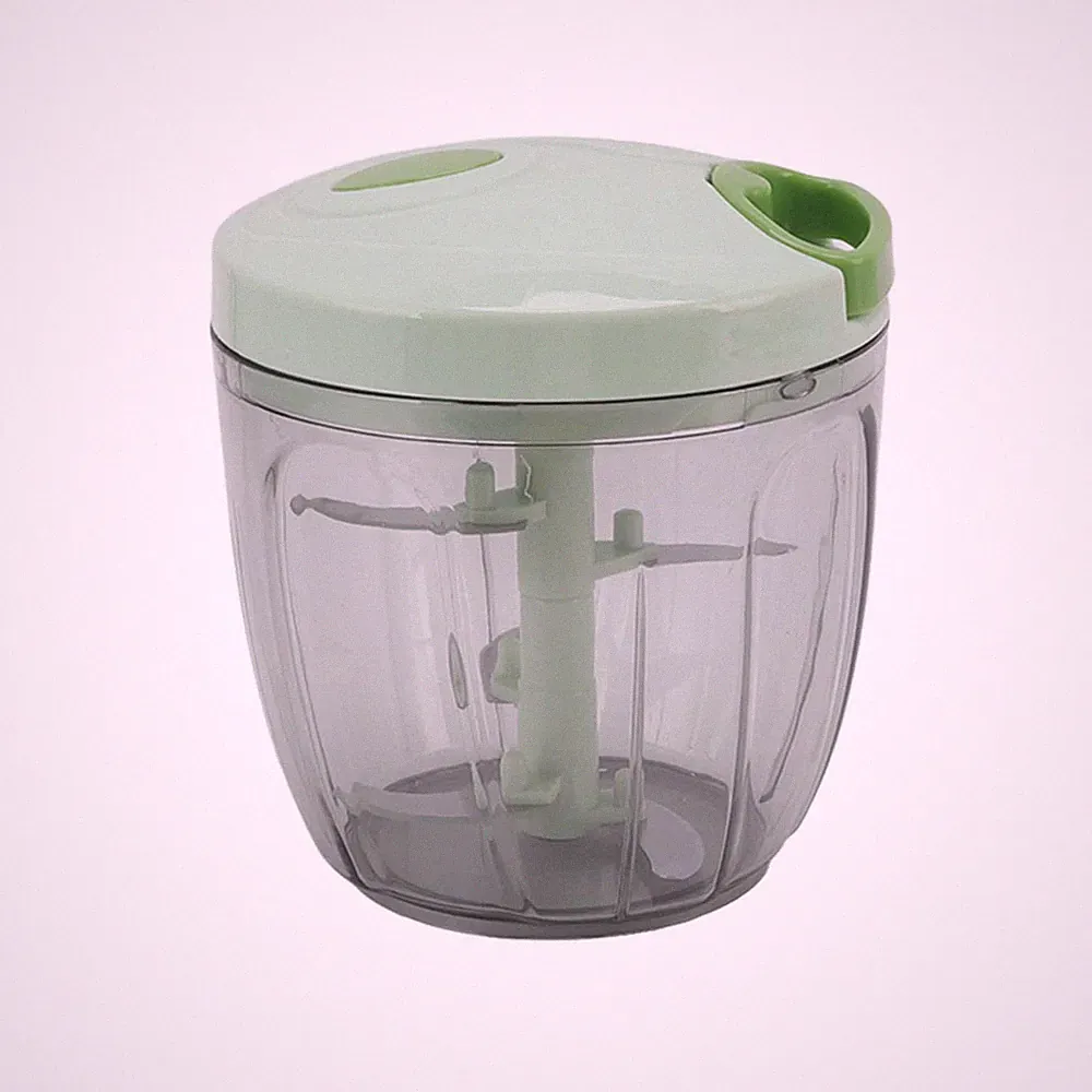 Manual Food Processor Vegetable Chopper, Portable Hand Pull String Green