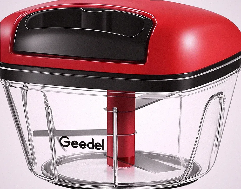 Manual Food Processor Vegetable Cutter, Pull Chopper with String, Food Chopper