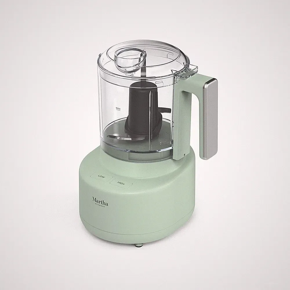 Martha Stewart 3 Cup Electric Vegetable Chopper & Mini Food Processor, Sage