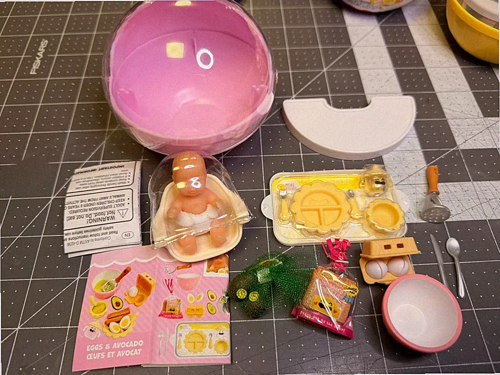 MGA's Miniverse Make It Mini Real Baby Food EGGS & AVOCADO New