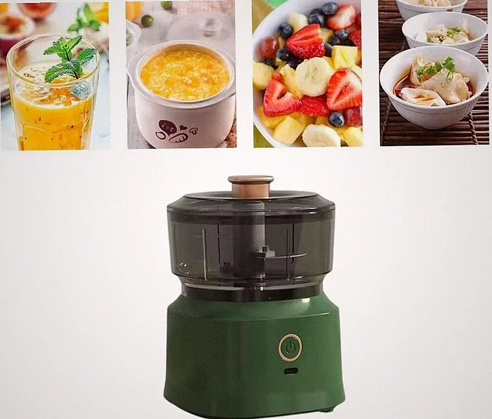Mini Electric Food Processor USB Charging Garlic,Meat Grinder Vegetable 350ML