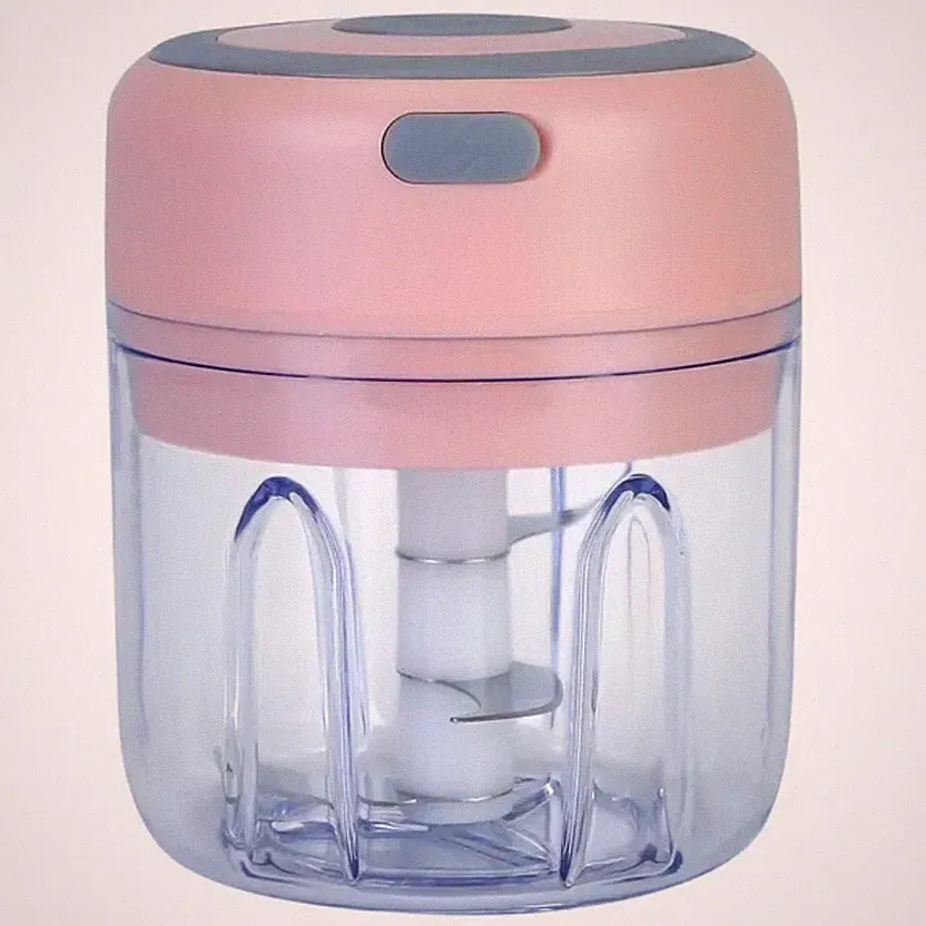 Mini Electric Garlic Chopper | 250ML USB Rechargeable 3‑Blade Food Processor – P