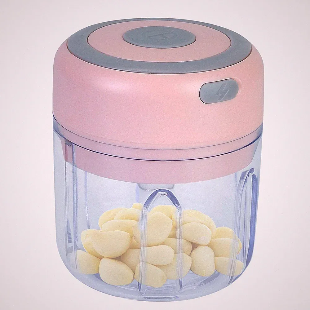 Mini Electric Garlic Chopper 8.45OZ Cordless Garlic Mincer Food Chopper Recharge