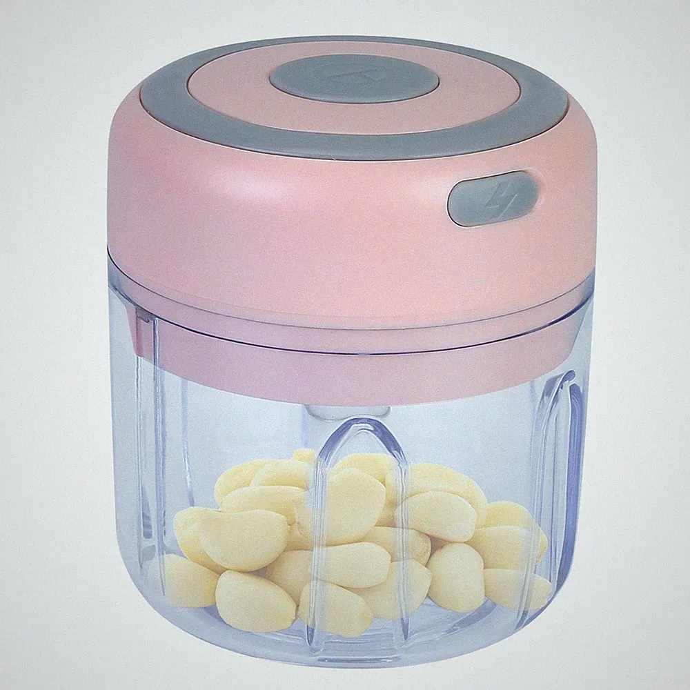 Mini Electric Garlic Chopper USB Rechargeable Food Processor Onion Meat Blender